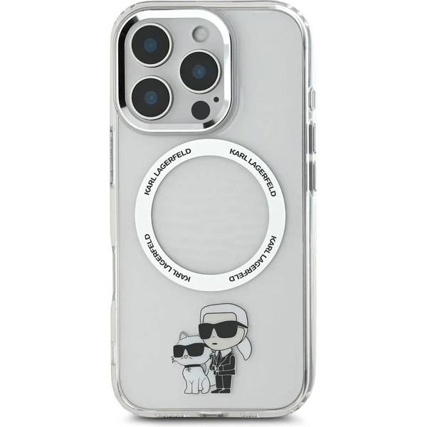 Karl Lagerfeld IML Karl and Choupette MagSafe kryt pro iPhone 16 Pro čirý - Pouzdra - Obrázek 8b22bf02803646c8a24c2123215f932a