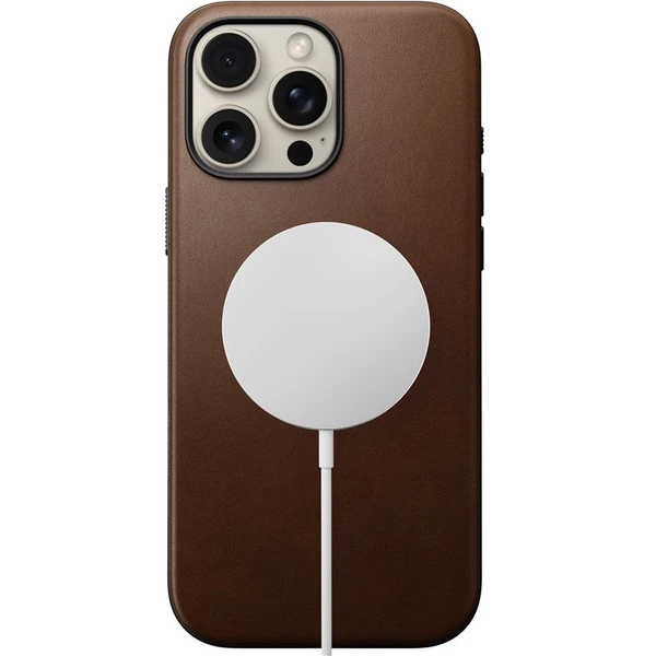 Nomad Modern Leather Case MagSafe kryt iPhone 16 Pro Max hnědý - Pouzdra - Obrázek 8b3bace699914ea0b4311f1fbc971bb0