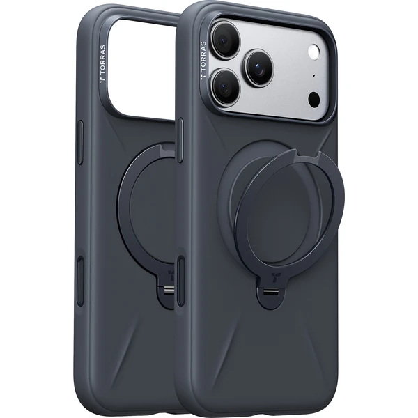 Torras OStand Q3 Silicone MagSafe kryt iPhone 18 Pro Max černý