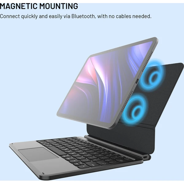 FIXED Typee Alu pouzdro s bezdrátovou klávesnicí iPad Pro 11" (18-22)/iPad Air (20-26), CZ, černé - Pouzdra s klávesnicí - Obrázek 8b6a925927c240279da79802136a03c0