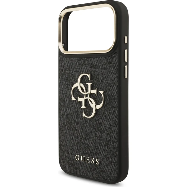 Guess PU Leather 4G Metal Logo Gold Frame kryt iPhone 18 Pro Max černý - Pouzdra - Obrázek 8b83ecd15f33420e827bb16613c5cf3b