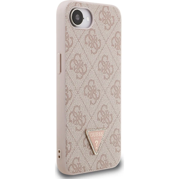 Guess PU 4G Strass Triangle Metal Logo kryt iPhone 17e/16e růžový - Pouzdra - Obrázek 8bacf4f620c64c9c9ff2aeb31060eca5