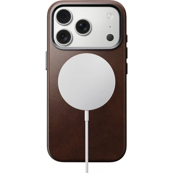 Nomad Traditional Leather Case (Horween) MagSafe kožený kryt iPhone 17 Pro Rustic Brown - Pouzdra - Obrázek 8bb4f24bd8c741508b9d8ae30d521768