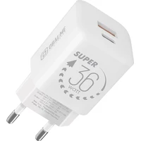 OBAL:ME GaN nabíječka USB-A/USB-C (36W) bílá - Nabíječky