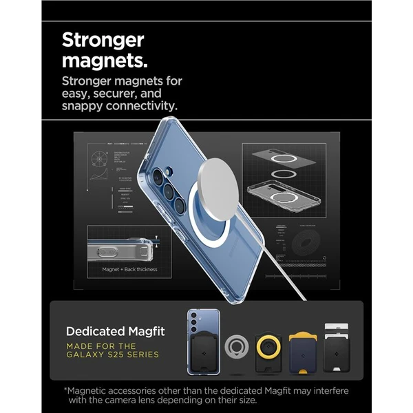 Spigen Ultra Hybrid MagSafe kryt Samsung Galaxy S25 bílý - Pouzdra - Obrázek 8bde31c6af7b4f4c912c5587a9298f51