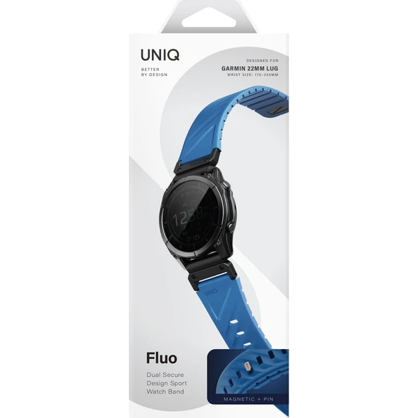 UNIQ Fluo Magnetický řemínek pro Garmin (Quick Release/QuickFit 22 mm) Ocean Blue - Řemínky - Obrázek 8c21b87c7b684dc98729cdc5eb2cfc9f