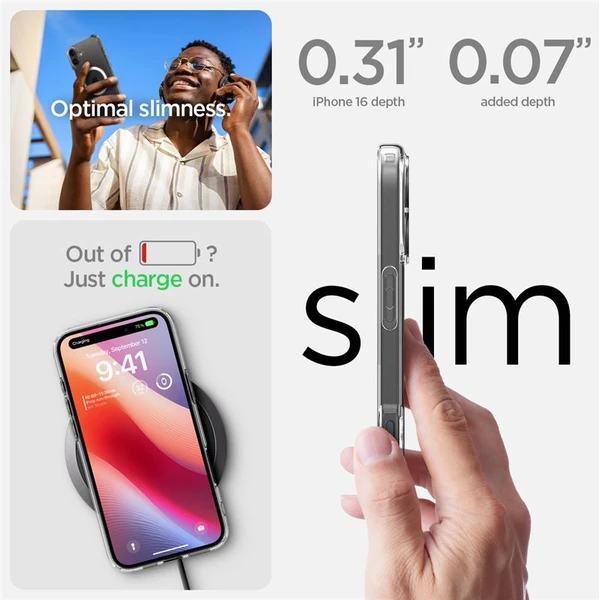 Spigen Ultra Hybrid MagSafe kryt iPhone 16 white - Pouzdra - Obrázek 8c33da2d1b2e4c769f22ea0d58181de7