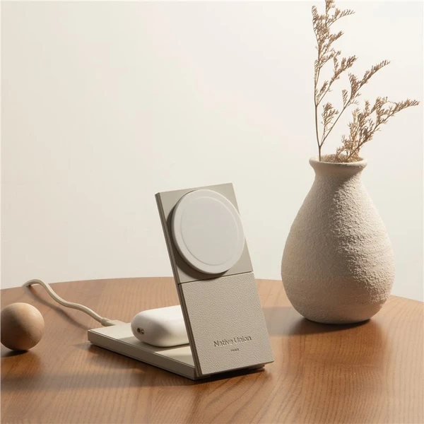 Native Union Rise 2v1 Qi2 (MagSafe) bezdrátová nabíječka šedá - Nabíječky - Obrázek 8c51a09471b945978b3d21bfcd634860