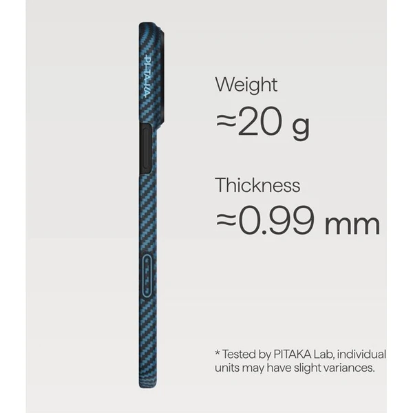 Pitaka Ultra-Slim Case MagSafe kryt iPhone 17 Pro Blue Grey - Pouzdra - Obrázek 8c6d243d02994a41b50d7177743aeeb3