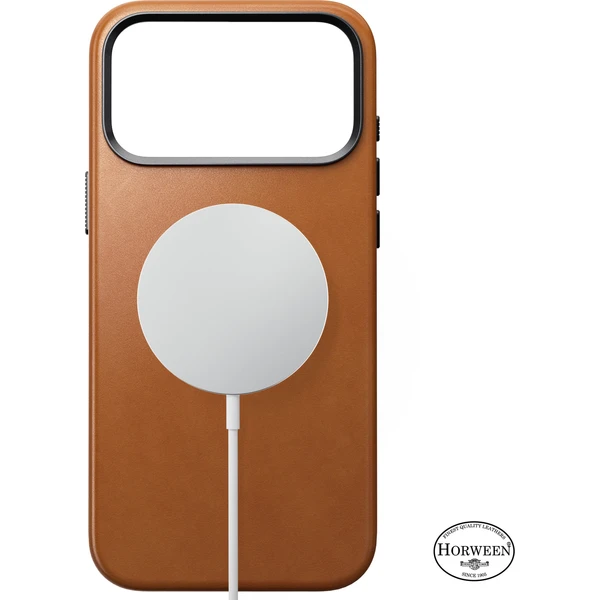 Nomad Traditional Leather (Horween) MagSafe kožený kryt iPhone 18 Pro Max Saddle - Pouzdra - Obrázek 8c990e02574c45f28a61c11de7b1c138