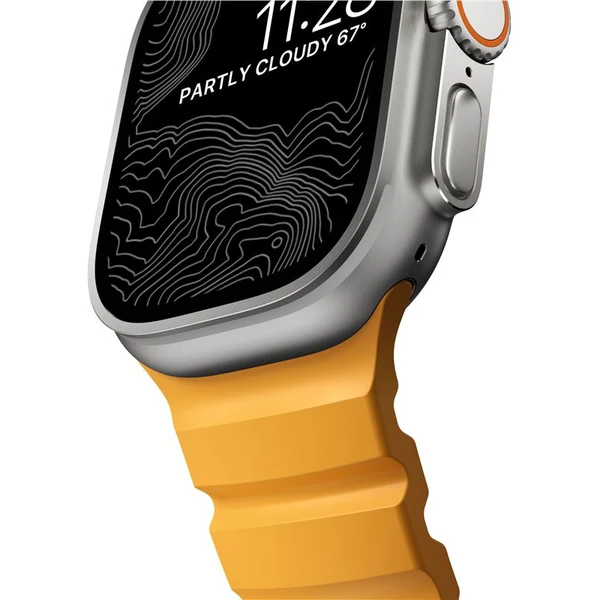 Nomad Rocky Point Band řemínek Apple Watch 49/45/44/42mm stříbrný/žlutý - Řemínky - Obrázek 8ca1b80256e84456ae37f8c0f037b268