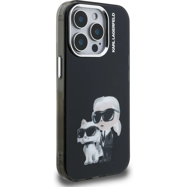 Karl Lagerfeld IML Aquarelle Karl and Choupette kryt iPhone 15 Pro Max černý - Pouzdra - Obrázek 8ca9fc199e3c4ff49c134f7d71b0ee2d
