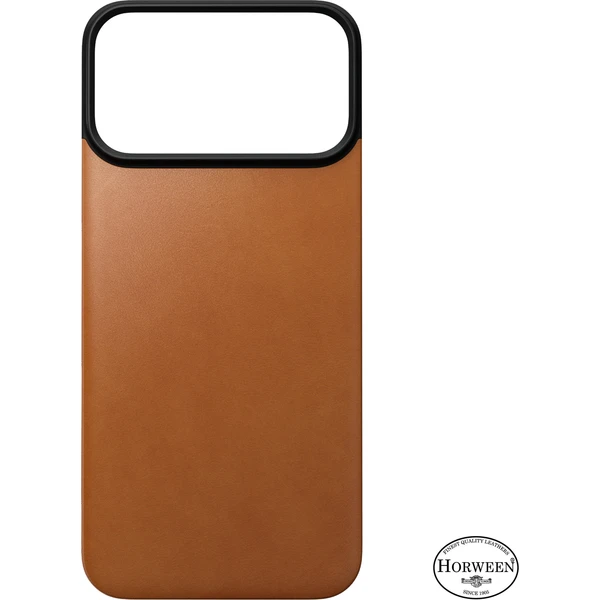 Nomad Magnetic Leather Back (Horween) MagSafe kožený kryt iPhone 18 Pro Max Saddle - Pouzdra - Obrázek 8cb67f3a23f24ea3800ae44db5a5f71a