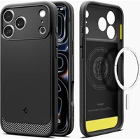 Spigen Rugged Armor MagSafe kryt  iPhone 18 Pro Max/17 Pro Max matte black - Pouzdra