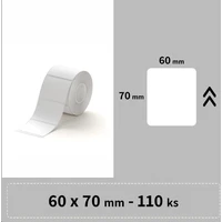 Niimbot štítky T 60x70mm 110ks pro B3S bílé - Pásky pro štítkovače