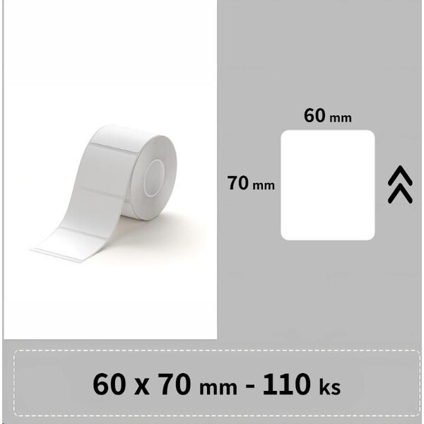 Niimbot štítky T 60x70mm 110ks pro B3S bílé