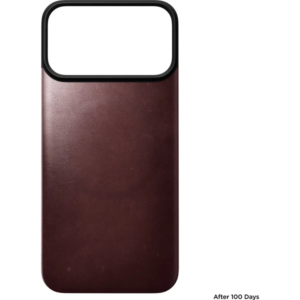 Nomad Magnetic Leather Back (Horween) MagSafe kožený kryt iPhone 18 Pro Max Burgundy - Pouzdra - Obrázek 8cd51d0b7b534ab18f93b448b8eaf1fa