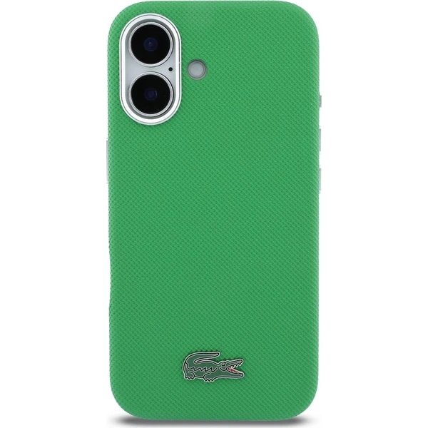 Lacoste PVC Iconic Petit Pique Metal Logo MagSafe kryt iPhone 16 zelený - Pouzdra - Obrázek 8d0187f04258430b9f9bcf8075d7089a