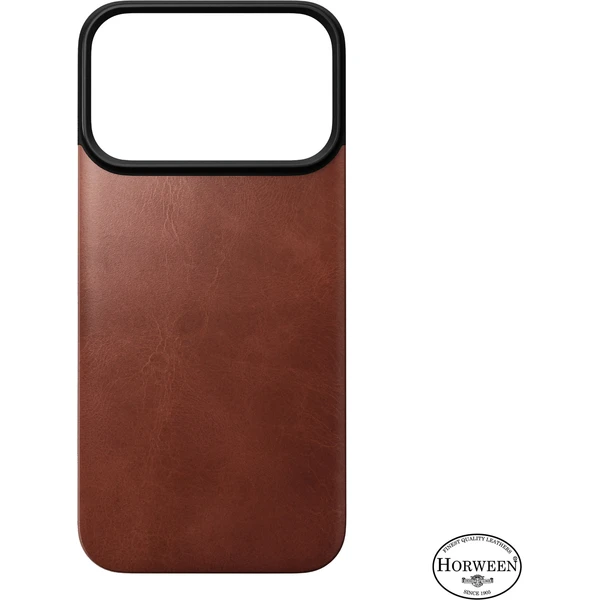 Nomad Magnetic Leather Back (Horween) MagSafe kožený kryt iPhone 18 Pro Olde Dublin - Pouzdra - Obrázek 8d3eb09cd31543a3aced95ccb98b288a