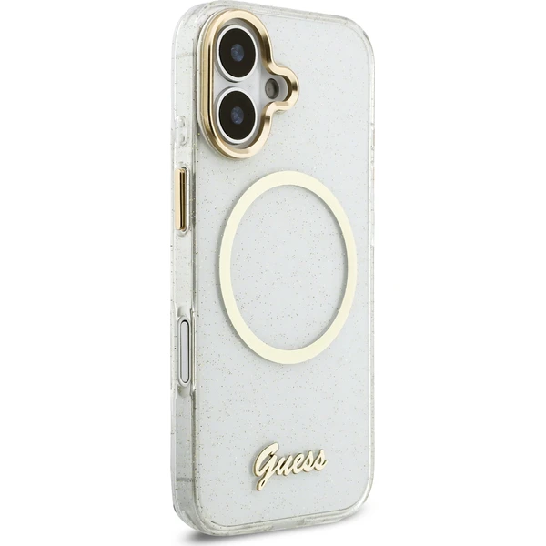 Guess IML Glitter Script Strap MagSafe kryt iPhone 17 čirý - Pouzdra - Obrázek 8d6063bd466d4b67ae8d1c778ed3dd45
