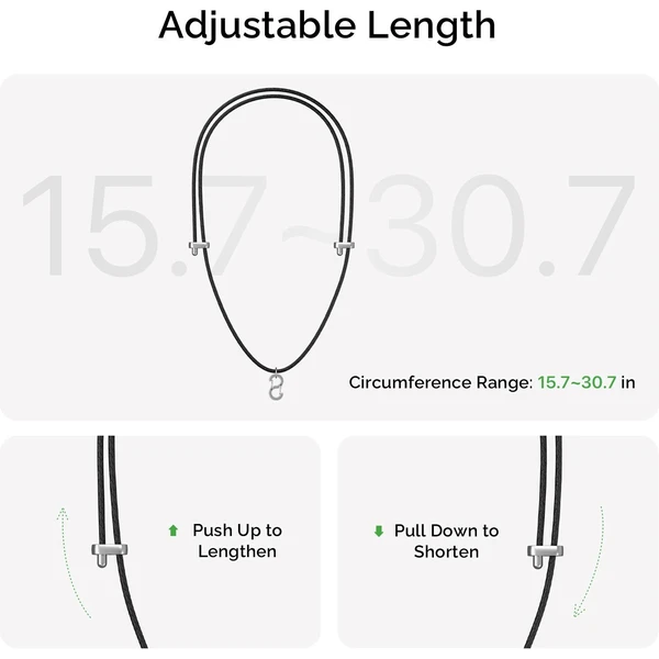 Plaud Note Pin Lanyard řetízek na krk černý - Pouzdra - Obrázek 8db617712c8e4cdabc825fd589a05a01