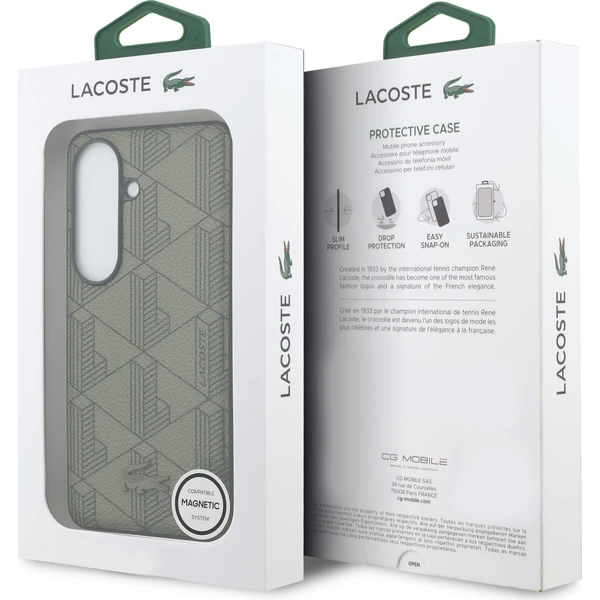 Lacoste PVC Blend Monogram Magnetic kryt Samsung Galaxy S26 khaki - Pouzdra - Obrázek 8db9a51327bd43f7b9bb5b2a7ddcb956