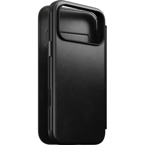 Nomad Modern Leather Folio (Horween) MagSafe kožené pouzdro iPhone 17 Pro Max/18 Pro Max Black - Pouzdra - Obrázek 8dd06f31766d405f82c6bdb72152a347