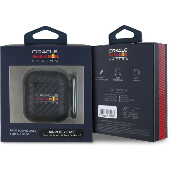 Oracle Red Bull Racing PU karbonové pouzdro AirPods 1/2 černé - Pouzdra - Obrázek 8def02fe4b80491e8bda5b3a08b08cf1