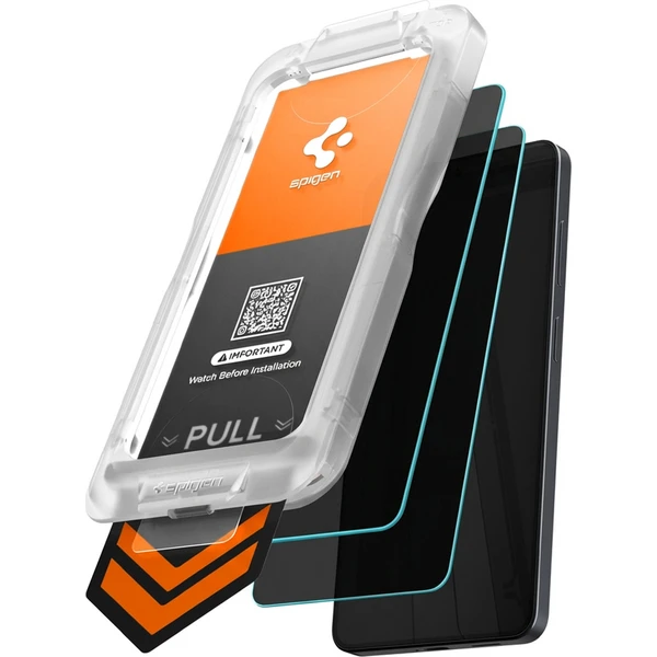 Spigen Glass tR EZ Fit Pro HD (Privacy) sklo Samsung Galaxy S26 čiré (2ks) - Ochranné folie a skla - Obrázek 8e09f1376e1c40708d641e435508d5d1