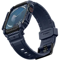 Spigen Rugged Armor Pro řemínek s pouzdrem Apple Watch 10/11 (46mm) modrý - Řemínky
