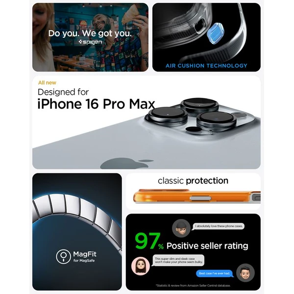 Spigen Classic C1 MagSafe kryt iPhone 16 Pro Max tangerine - Pouzdra - Obrázek 8e37abdad3e54b38839127c6ced4cab0