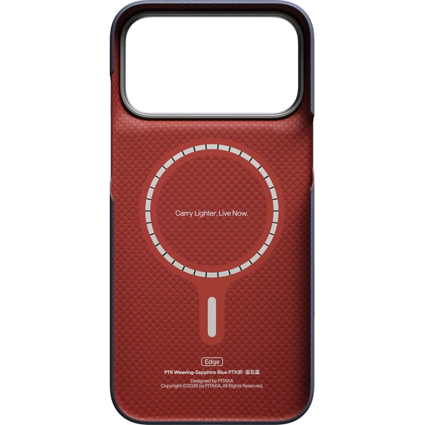 Pitaka Edge Case PTK Weaving MagSafe kryt iPhone 18 Pro Max Sapphire Blue - Pouzdra - Obrázek 8e3f31a0cfb24c08a5736501f72681db