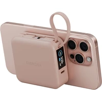 ENERGEA MagPac Mini Plus MagSafe powerbanka s kabelem, 10000mAh, růžová - Powerbanky