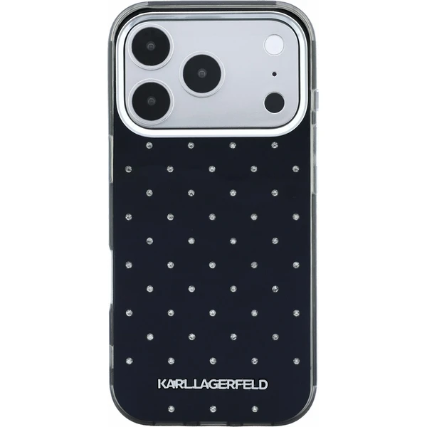 Karl Lagerfeld IML Rhinestones Allover Magsafe kryt iPhone 18 Pro černý - Pouzdra - Obrázek 8e67108b56e540ab9d1c43bba5944ea3