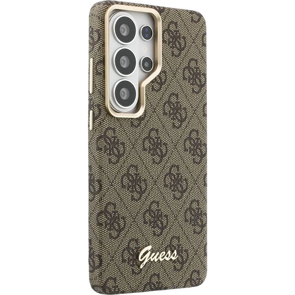 Guess PU 4G Script Metal Logo Magnetic kryt Samsung Galaxy S26 Ultra hnědý - Pouzdra - Obrázek 8e86a7f4f9d44faf82e8e3397778052d
