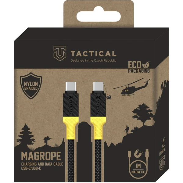 Tactical MagRope USB-C/USB-C magnetický napájecí kabel 1m černožlutý - Kabely a redukce - Obrázek 8e8933d372654e779948b92f481f338a