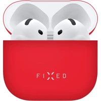 FIXED Silky silikonové pouzdro pro Apple AirPods 4 červené - Pouzdra
