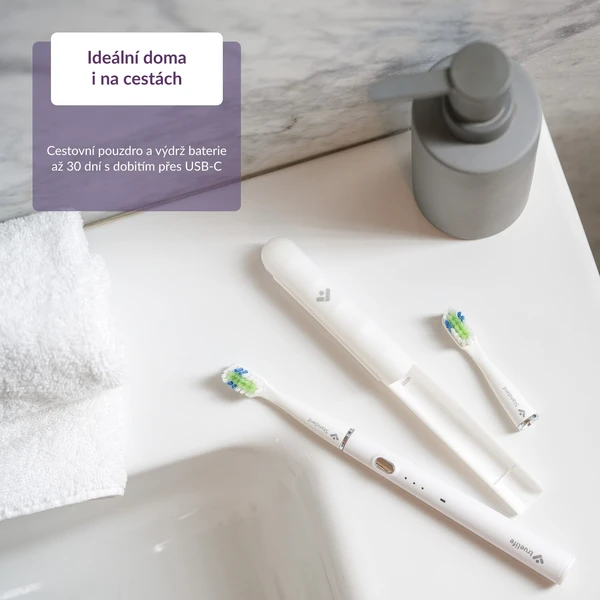 TrueLife SonicBrush Slim20 sonický kartáček bílý - Zubní kartáčky - Obrázek 8e8cf3620e11402c9c4d72ae0e4ebacb
