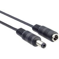PremiumCord 5,5mm/2,5mm prodlužovací napájecí kabel 10m černý - Kabely a redukce