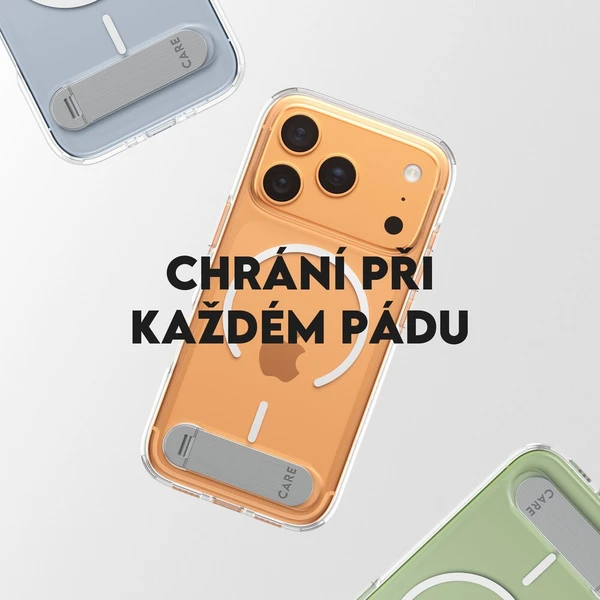 PanzerGlass® CARE Kickstand kryt s MagSafe Apple iPhone 17 Pro stříbrný/bílý - Pouzdra - Obrázek 8eaa1536e63f4ff79498f741071e2cf3