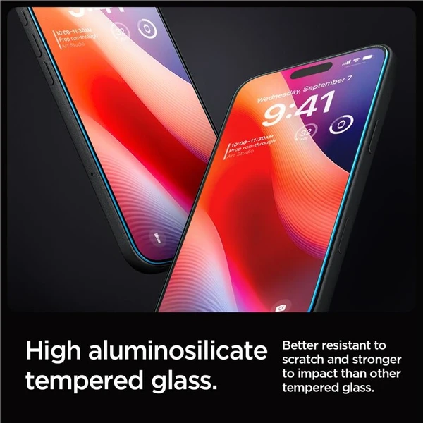 Spigen Glass tR EZ Fit tvrzené sklo iPhone 17 Pro Max/16 Pro Max čiré (2 ks) - Ochranné folie a skla - Obrázek 8edbea441e7f4a2e8ef4a60a691a972c