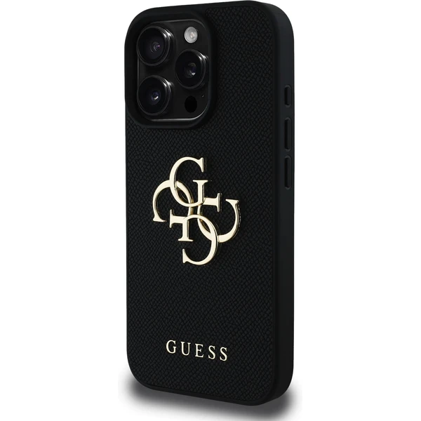Guess PU Grained 4G Metal Logo kryt iPhone 15 Pro černý - Pouzdra - Obrázek 8ef3ffe34482441cb4ac1aee45210fce