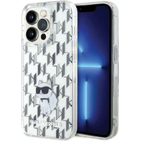 Karl Lagerfeld Monogram Choupette zadní kryt pro iPhone 15 Pro Max čirý - Pouzdra