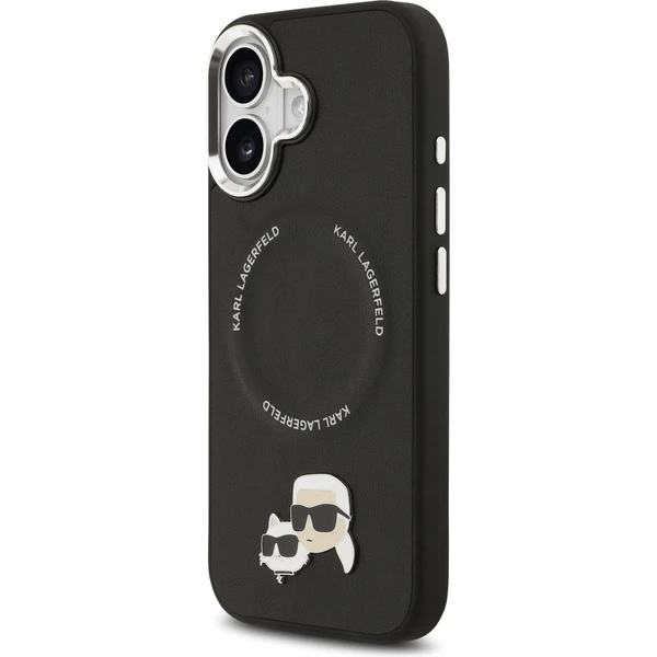 Karl Lagerfeld PU Karl and Choupette Heads Pins MagSafe kryt iPhone 17 černý - Pouzdra - Obrázek 8ef86a507ee74952ae896d71a592a691