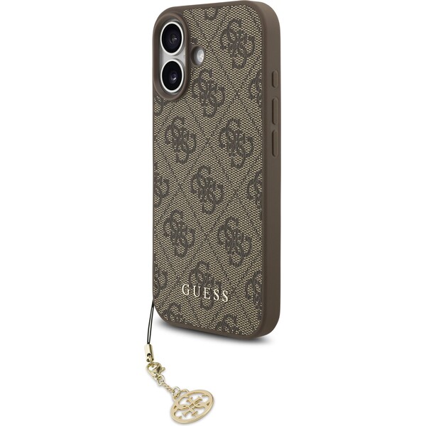 Guess 4G Charm kryt iPhone 17 hnědý