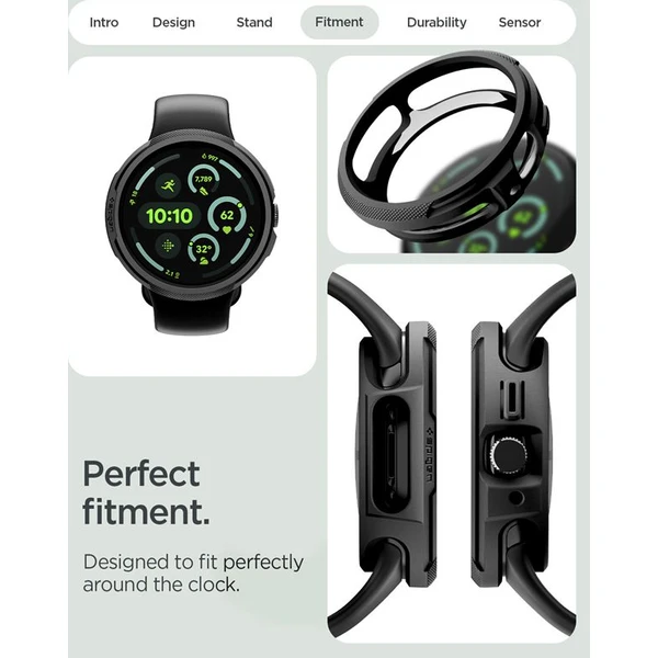 Spigen Liquid Air V2 pouzdro Google Pixel Watch 5/4 45mm matte black - Pouzdra - Obrázek 8f1f19b3dae14196a765c9dcf0d0ded9