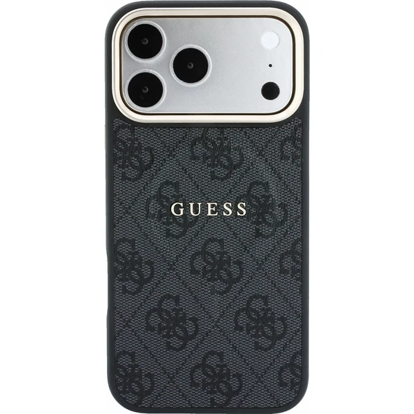 Guess PU Leather 4G Gold Frame Embossed MagSafe kryt iPhone 18 Pro černý - Pouzdra - Obrázek 8f1fe15fe6d34df38dbbe3bb1a906d3b