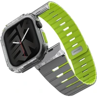 SKINARMA Gemini + Atom řemínek a kryt Apple Watch 46mm limetkový (neonový) - Řemínky