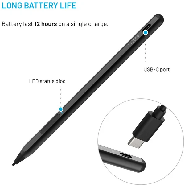 FIXED Graphite Active dotykové pero pro MPP 2.0 černé - Stylusy - Obrázek 8f5211d46ca54ac891437983793970d6