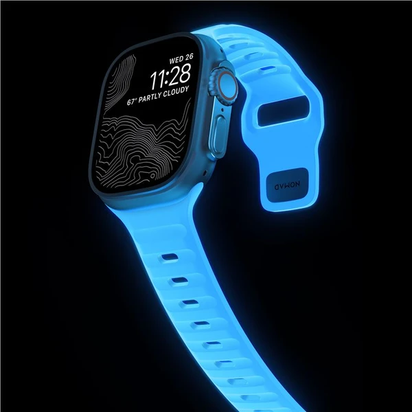Nomad Sport Strap M/L řemínek pro Apple Watch 49/46/45/44/42mm Ice Blue Glow - Řemínky - Obrázek 8f5f46a41cc14c6bb26909cc982bd195